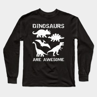 Dinosaurs Are Awesome Long Sleeve T-Shirt